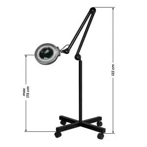 Lampe Lupe S4 + Stativ schwarz