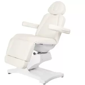 KOSMETISCHER ELEKTRISCHER STUHL. AZZURRO 869A DREHMOTOR 4 WEISS