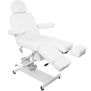 Fotel kosmetyczny do pedicure elektryczny Azzurro 706 1 silnik biały V1