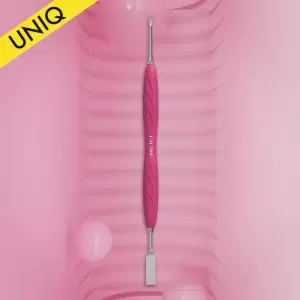 Nagelhautschieber mit Silikongriff "Gummy" UNIQ 11 TYP 1 (flacher gerader Schieber + Ring)