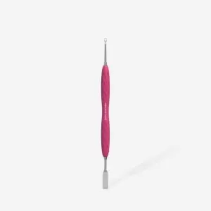Manicure pusher with silicone handle “Gummy” UNIQ 11 TYPE 1 (flat straight pusher + ring)