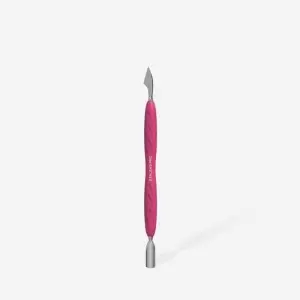 Manicure pusher with silicone handle “Gummy” UNIQ 10 TYPE 3 (narrow rounded pusher + hatchet)