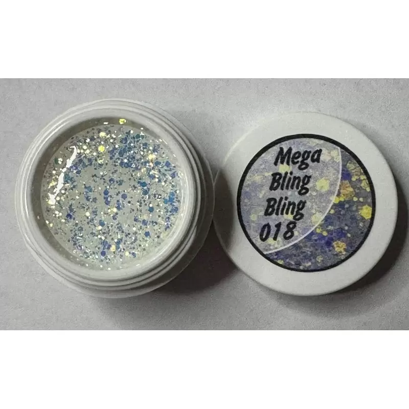 Glitter 5 ml "MEGA BLING BLING" OPAL 018