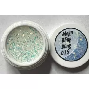 GLITZER 5 ml "MEGA BLING BLING" 019 OPAL BLAU- ROT