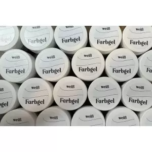 FARBGEL Gel WEIß mit Schwitzschicht