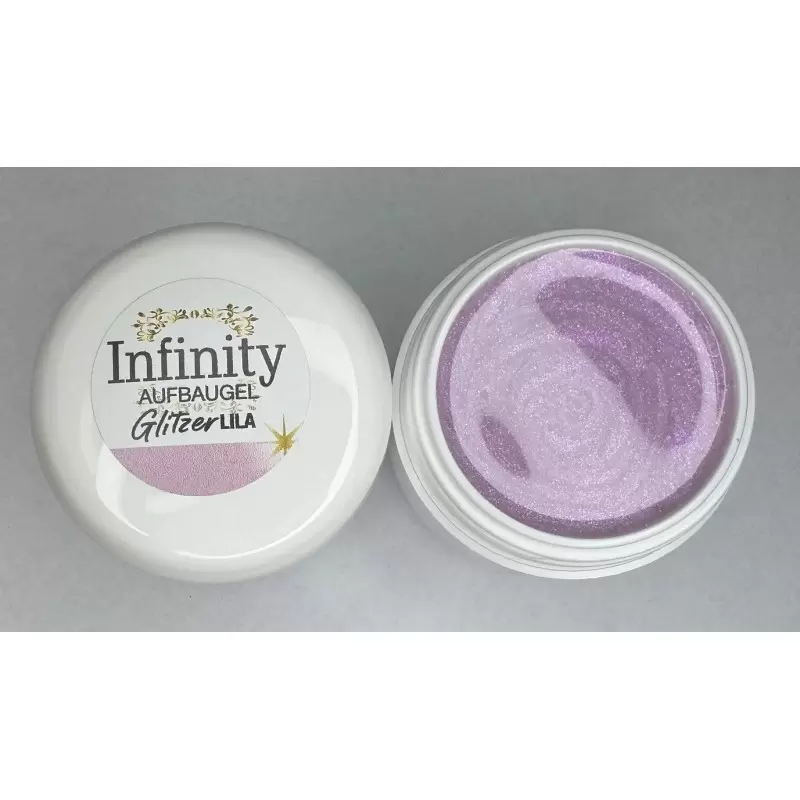 HEMA frei Infinity Aufbaugel GLITZER Lila
