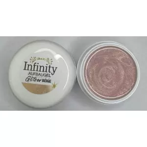 HEMA frei Infinity Aufbaugel Glitzer Beige