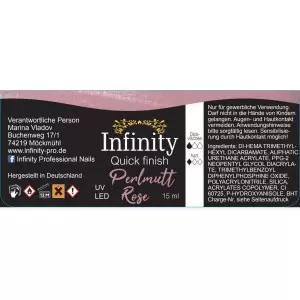 Топ без липкого слоя с лёгким перламутровым оттеном 15 мл Infinity