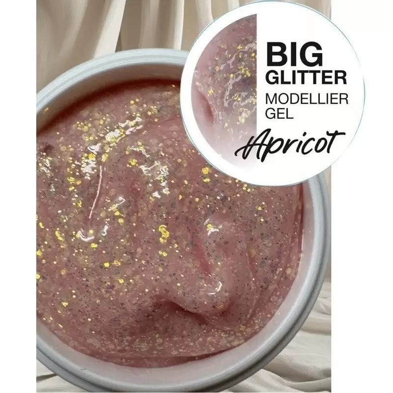 Без НЕМА Big Glitter UV Моделирующий гель с блёстками