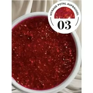 HEMA Frei Vitrage Aufbau Gel mit Potal Nr.3 Hellrot