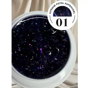 HEMA Frei Vitrage Aufbau Gel mit Potal Nr.1 Violett